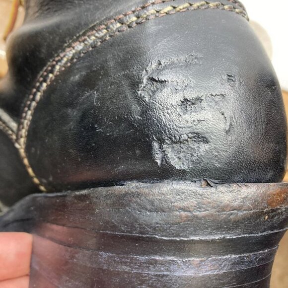 WESCO lineman black motorcycle 20" mens boots - Picture 4 of 7